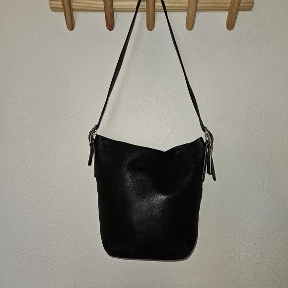 Coach Vintage Legacy 9186 Black Bucket Duffle Bag - Picture 9 of 13